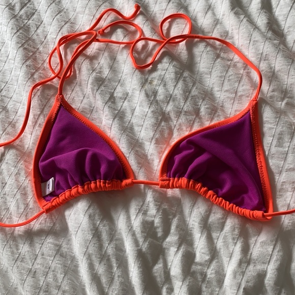 Coral pink bikini top - Picture 3 of 3